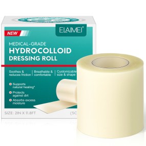 ELAIMEI Hydrocolloid Dressing Roll Scar Ulcer Traumatic Injury Burn Eczema Incision Wear Damage Pressure Sores Universal Patch