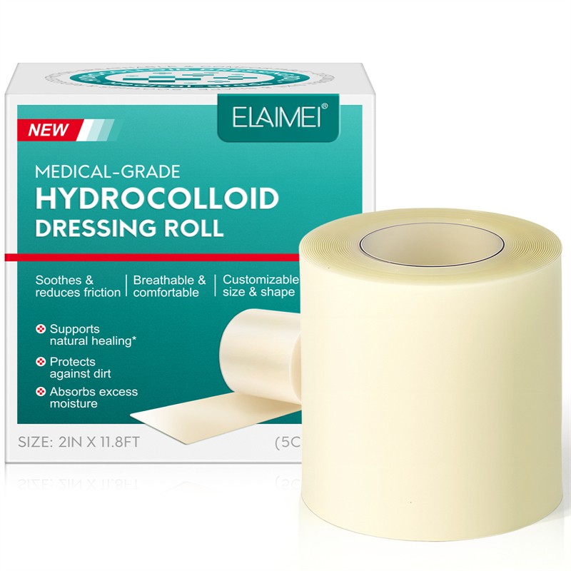ELAIMEI Hydrocolloid Dressing Roll Scar Ulcer Traumatic Injury Burn Eczema Incision Wear Damage Pressure Sores Universal Patch
