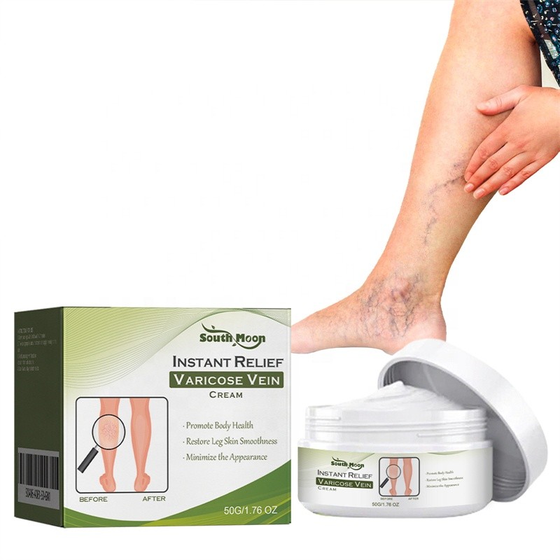 South Moon Best Instant Relief Varicose Vein Cream Soreness Swelling Earthworm Leg Relieving Spider Vein Removal Cream
