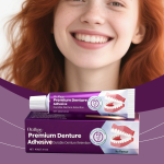 ORALHOE Denture Care Adhesive Cream Comfortable Natural Fit Dentures Glue for Aesthetics Enhances Smile Appearance