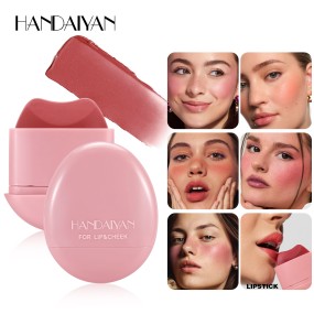HANDAIYAN Pebble Pocket Blush Cream Tint Stick 5 Colors Blusher for Lip Cheek