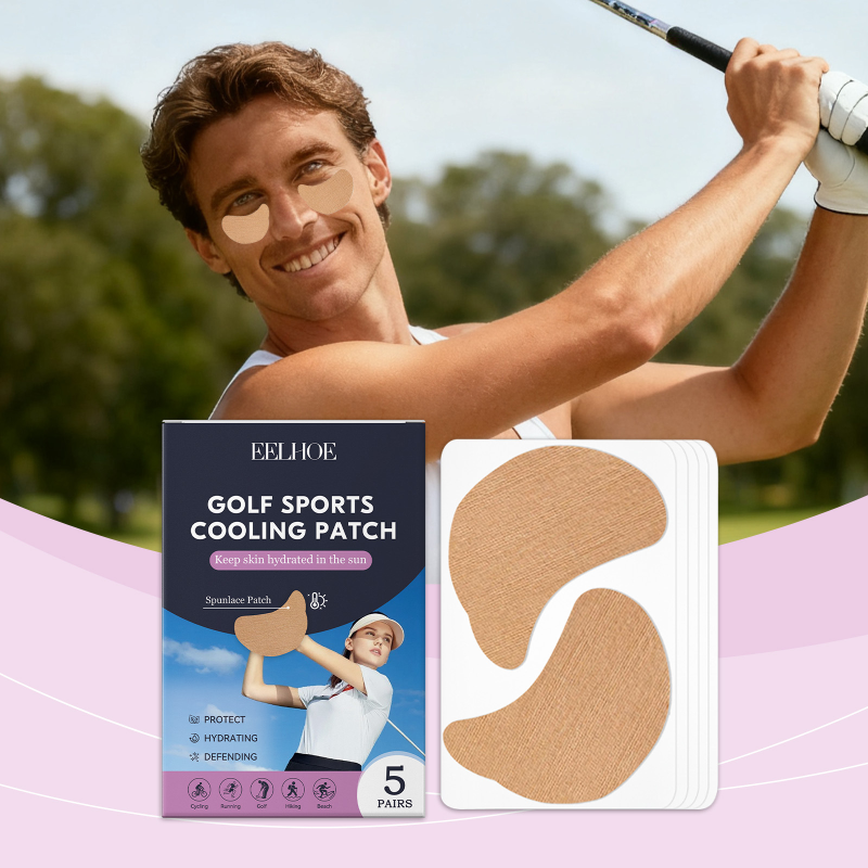 EELHOE Herbal Eye Care Golf Sports Cooling Patch Gentle Nourishing Daily Defending Eye Mask Sheet Moisturizing Skin Elasticity