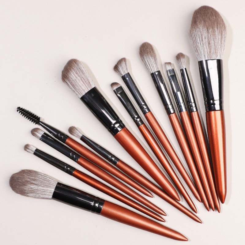 Luxury Makeup Brushes 12pcs Make up Brushes Set Eyeshadow Nose Shadow Lying Silkworm Makeup Cosmetic Brush