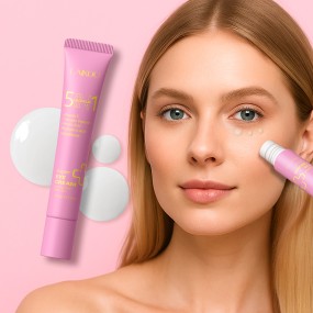 LAIKOU 5 in 1 Grow up Super Roller Eye Cream Anti-Wrinkle Targets Dark Circles With Glutathione Ferulic Acid Ingredients