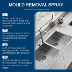 Jue Fish 60ml Fresh Lemon Scent Mildew Removal Spray Toilet Kitchen Washer Black Spots Removing Mould Remover Spray
