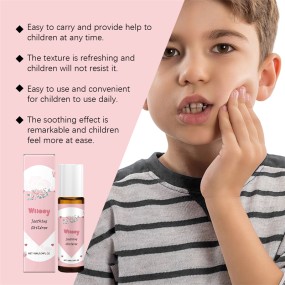 WIIEEY 10ml Children Oral Care Ball Kids Teeth Moisturizing Soothing Refreshing Pain Relieving Ball