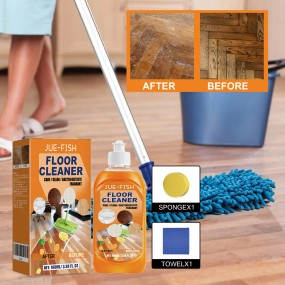 Jue-Fish Floor Cleaner Deep Decontamination Brightening Tile Cleaner for Wood Floor Polishing Vacuum Cleaners & Floor Care 100ml