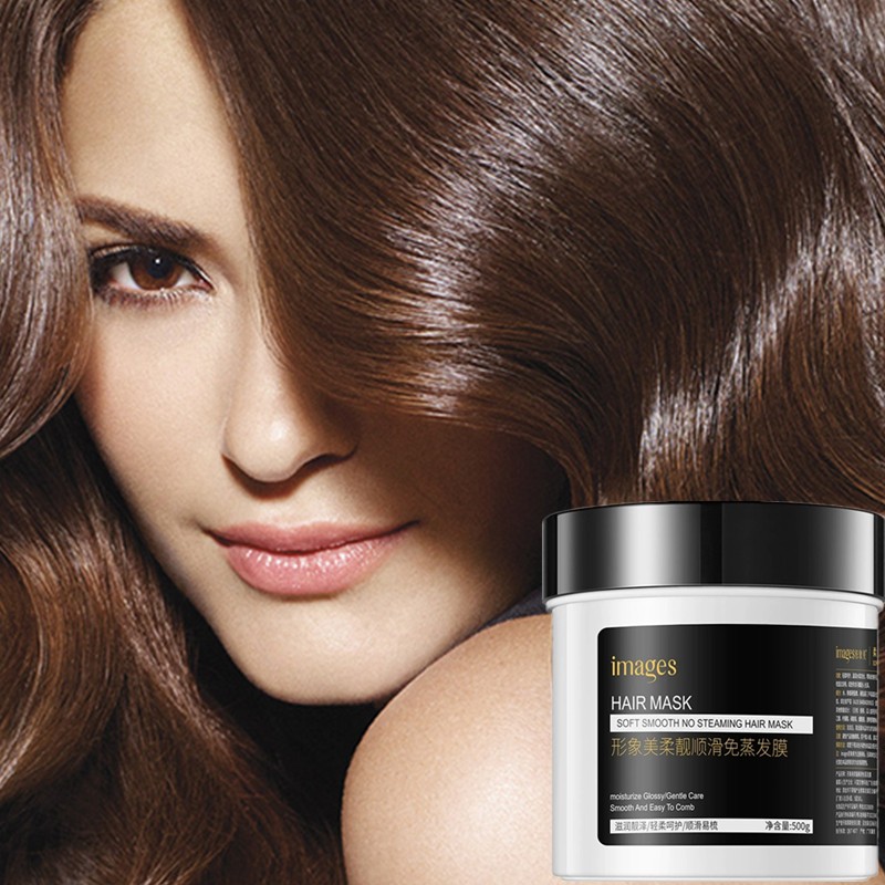 Images 500g Moisturizing Damaged Hair Repairing Water Locking Frizz Improving Soft Smooth No Steaming Hair Mask