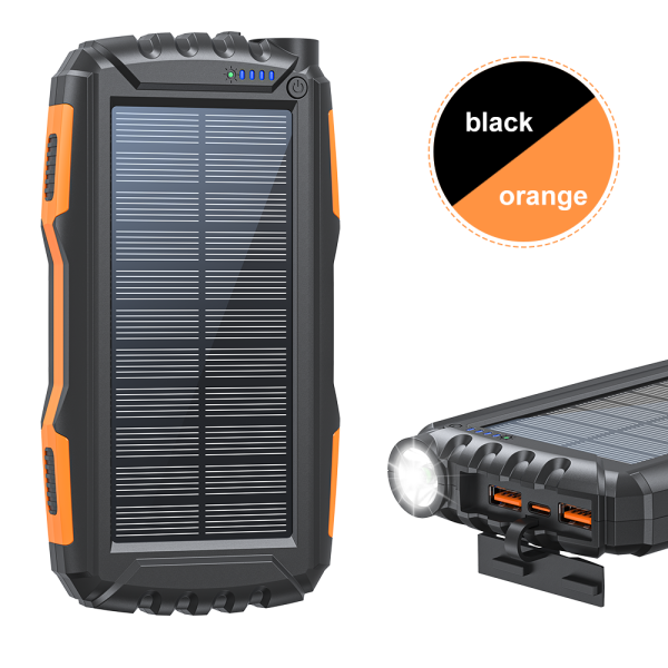 Solar Power Bank Factory - 20000mAh Waterproof Dual USB