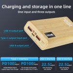 Laptop Charger Manufacturer - OEM PD100W Wooden Eco Friendly