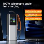 Power Bank Factory - OEM PD100W Retractable Cables