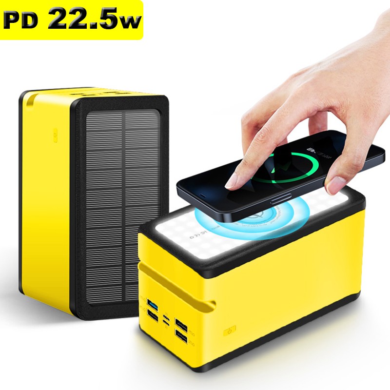 Solar Charger Supplier - OEM 22.5W 100000mAh Wireless