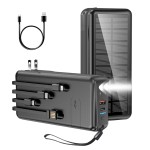 Power Bank Factory - OEM 10000-20000mAh 4 Cables Solar