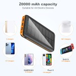 Solar Power Bank Factory - OEM RoHS 20000mAh Fast Charging