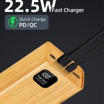 Power Bank Manufacturer - OEM PD22.5W Wooden Eco Friendly