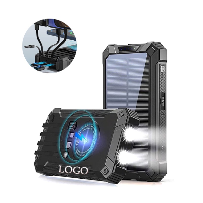 Power Bank Supplier - OEM 20000mAh LED Light with Cable