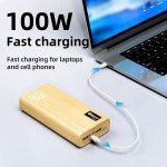 Laptop Charger Manufacturer - OEM PD100W Wooden Eco Friendly
