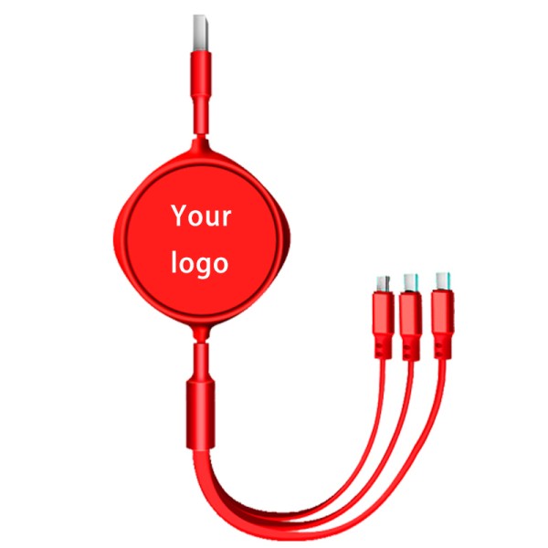 USB Cable Factory - 3-in-1 Retractable Multi-Device