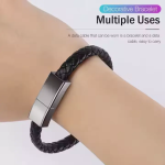 USB Cable Manufacturer - Leather Bracelet 3A Fast Charge