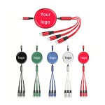 USB Cable Manufacturer - 1.2M 3-in-1 Retractable OEM
