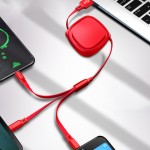 USB Cable Factory - 3A 3-in-1 Retractable Fast Charge