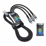 USB Cable Factory - 120W 3-in-1 Transparent Cable