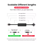 USB Cable Manufacturer - 3A Telescopic Three-in-One