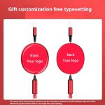 USB Cable Factory - 100W Type-C 3-in-1 Retractable