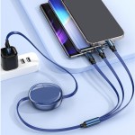 USB Cable Manufacturer - 1.2M 3-in-1 Retractable OEM
