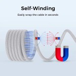 Data Cable Factory - OEM 100W Self-Winding Magnetic Cable