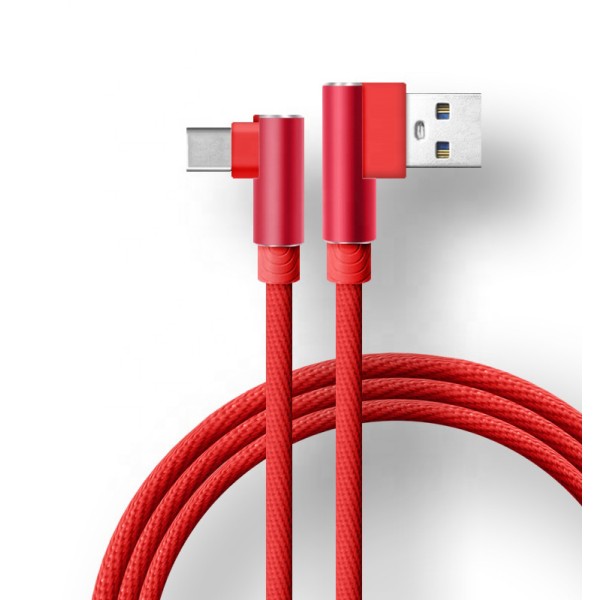 Charging Cable Supplier - OEM 3A 90 Degree Right Angle Cable