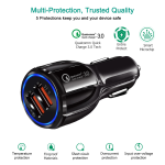 Car Charger Supplier - OEM 18W 3.1A Dual USB Charger