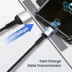 Data Cable Supplier - OEM 3A Nylon Braid USB to Type C Cable