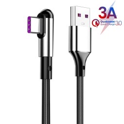 USB Cable Manufacturer - OEM 3A 90 Degree Right Angle Type C