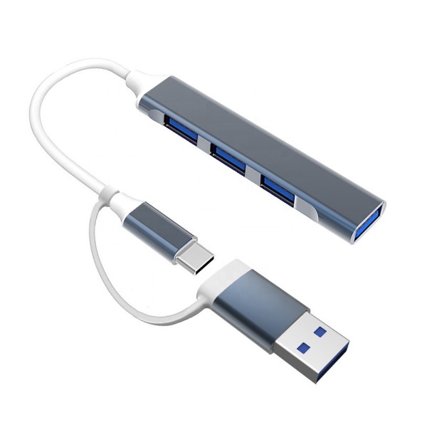 USB Hub Manufacturer - 4-in-1 USB 3.0 Aluminum
