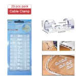 Cable Organizer Manufacturer - 20pcs Pack Desk Clamp