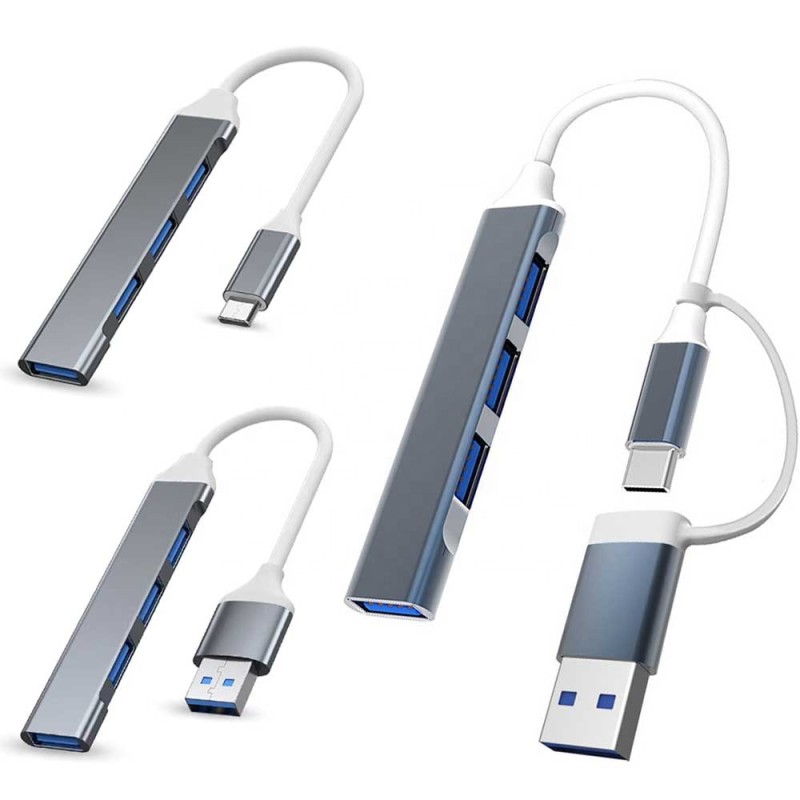 USB Hub Factory - 4-Port Type C 3.0 Combo