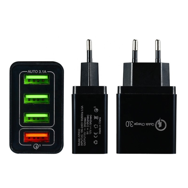 Wall Charger Factory - 4 Port QC3.0 Fast Charge