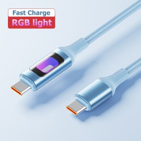 USB Cable Manufacturer - Type C RGB Nylon Braided