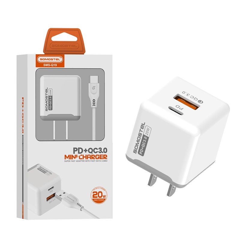 20W Wall Charger Factory - PD QC3.0 Portable Travel Charger