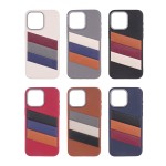 Leather Phone Case Factory - Tri Color Full Cover Mobile Case