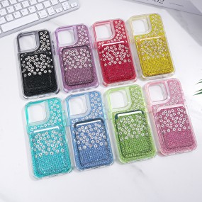 Glitter Phone Case Factory - Magnetic Card Holder Shockproof Cover