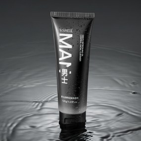 OEM Men's Oil Control Facial Cleanser 120g / 4.23 oz Refreshing Deep Cleanse Bamboo Charcoal Amino Acid Gentle Face Wash for Men