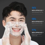 OEM男士控油洗面奶120g / 4.23 oz清爽深层清洁竹炭氨基酸男士温和洗面奶