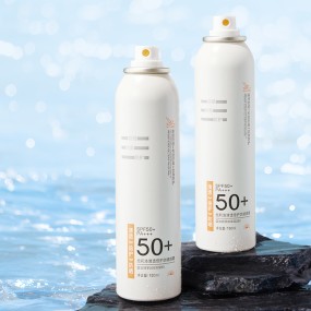 OEM纯素防晒喷雾SPF 50轻量不油腻150ml/5.1fl oz防晒喷雾高保护广谱UVA/UVB