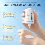 OEM Vegan Sunscreen Lotion with High SPF 50 1.76 oz Moisturizing UV Protection Lightweight Broad Spectrum UV Defense Cream