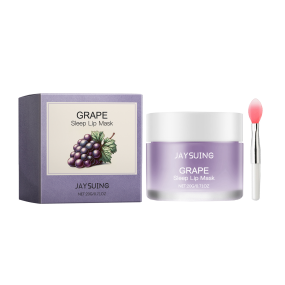 Jaysuing Organic Grape Sleep Mask Gentle Nourishing Lip Color Brightening Moisturizing Lip Skin Cream with Oil Material