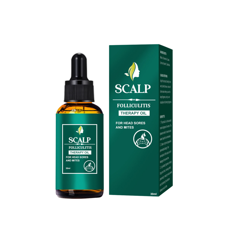 EELHOE Herbal Peppermint Scalp Care Oil Deep Cleansing Nourishing Skin Care Oil for Damaged Dry Curly Hair Smoothing Feature
