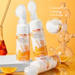 Vshell纯素草药维生素C洗面奶透明质酸注入深层清洁保湿泡沫毛孔清洁面部