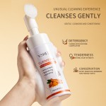 Vshell草本姜黄洁面乳深层清洁保湿泡沫，用于油性皮肤和紧致油，用于干燥皮肤痤疮护理